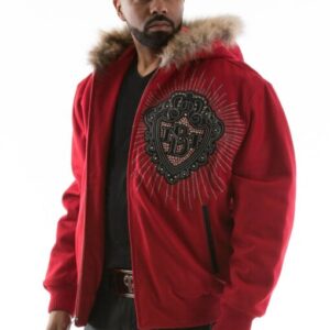 Pelle Pelle Platinum Diamonds Red Jacket view 5