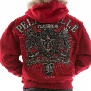 Pelle Pelle Platinum Diamonds Red Jacket