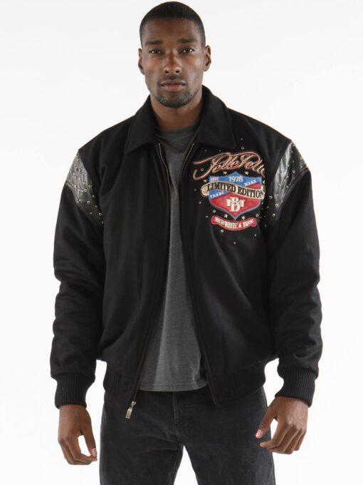 pelle pelle,pelle pelle red white and true black jacket,pelle pelle store,pelle pelle leather jacket,black leather jackets,leather jacket,pelle pelle