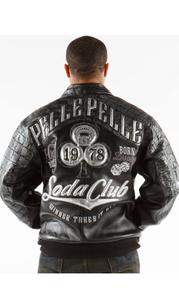 Pelle Pelle Soda Club Black Leather Jacket