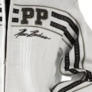 Pelle Pelle Renown White Leather Jacket view 3