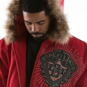 Pelle Pelle Platinum Diamonds Red Jacket view 2