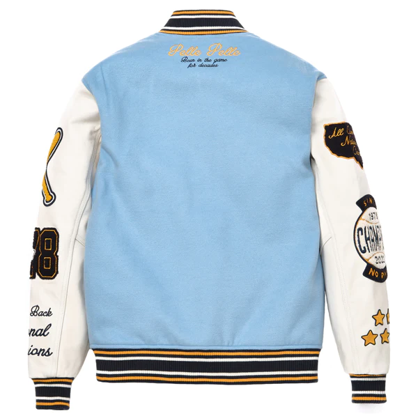 Pelle Pelle American Varsity Jacket | Navy Blue view 2