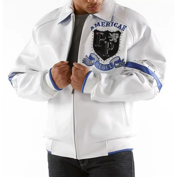 pelle pelle, pelle pelle american rebel white blue jacket,pelle pelle store,pelle pelle leather jacket,black leather jackets,leather jacket,pelle pelle