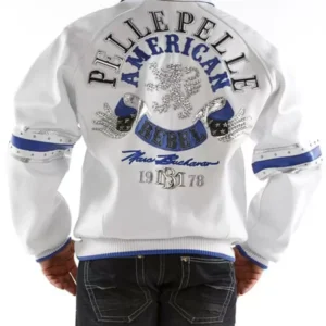 Pelle Pelle American Rebel White Blue Jacket