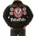 pelle pelle,pelle pelle rebel Soul studded wool jacket,pelle pelle store,pelle pelle leather jacket,black leather jackets,leather jacket,pelle pelle