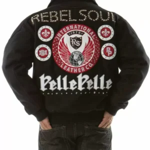 Pelle Pelle Rebel Soul Studded Wool Jacket view 1