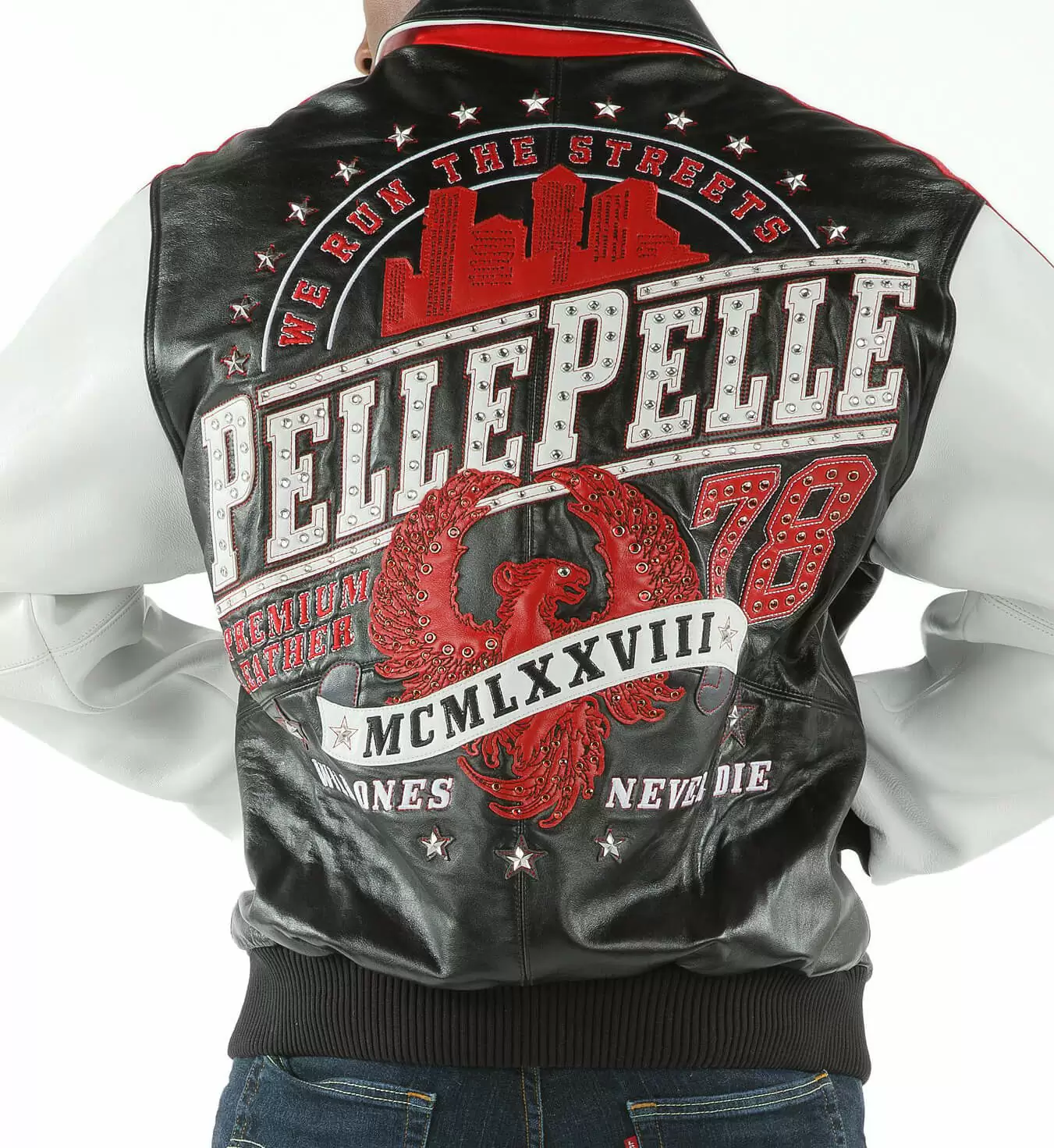 Pelle Pelle Leather Studded Jacket