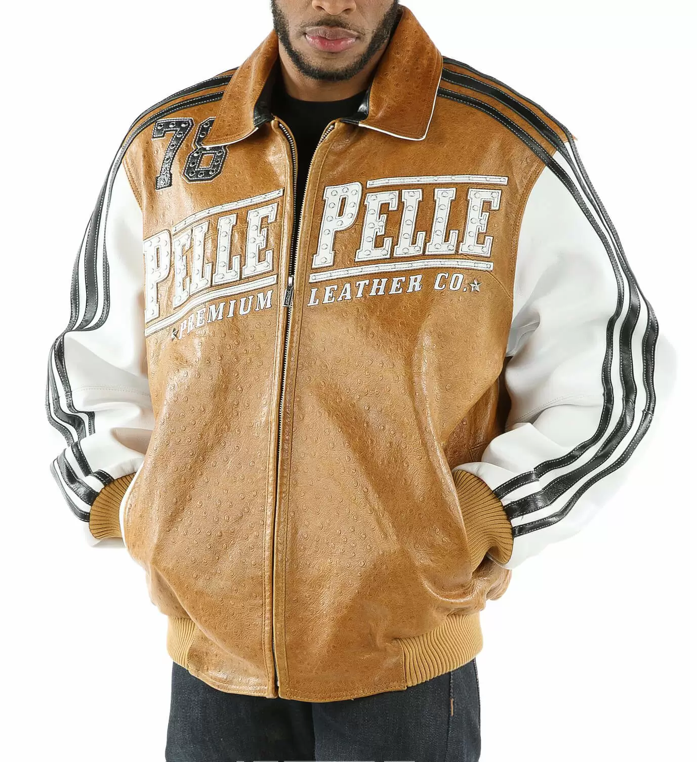 Pelle Pelle Brown Leather Studded Jacket view 2