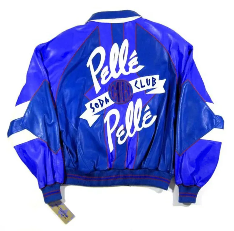 Pelle Pelle Leather Soda Club Blue Jacket