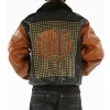 pelle pelle,pelle pelle black brown studded jacket ,pelle pelle store,pelle pelle leather jacket,black leather jackets,leather jacket,pelle pelle