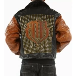 pelle pelle,pelle pelle black brown studded jacket ,pelle pelle store,pelle pelle leather jacket,black leather jackets,leather jacket,pelle pelle