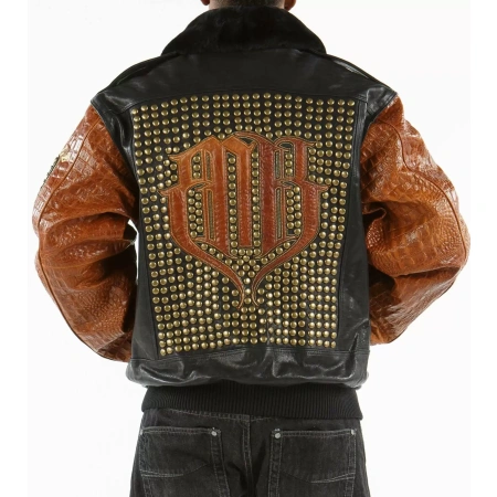 pelle pelle,pelle pelle black brown studded jacket ,pelle pelle store,pelle pelle leather jacket,black leather jackets,leather jacket,pelle pelle