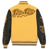 pelle pelle, pelle pelle varsity yellow and black jacket,pelle pelle store,pelle pelle leather jacket,black leather jackets,leather jacket,pelle pelle