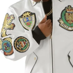 Pelle Pelle 1978 White Leather Jacket | Pelle Pelle Store view 3