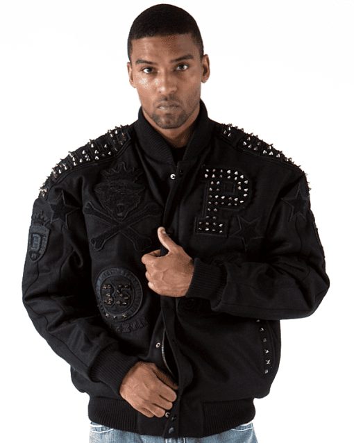 pelle pelle,pelle pelle anniversary studded men jacket,pelle pelle store,pelle pelle leather jacket,black leather jackets,leather jacket,pelle pelle