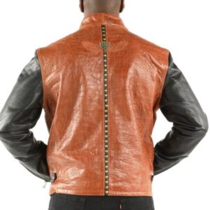 Pelle Pelle China Collar Biker Brown Jacket