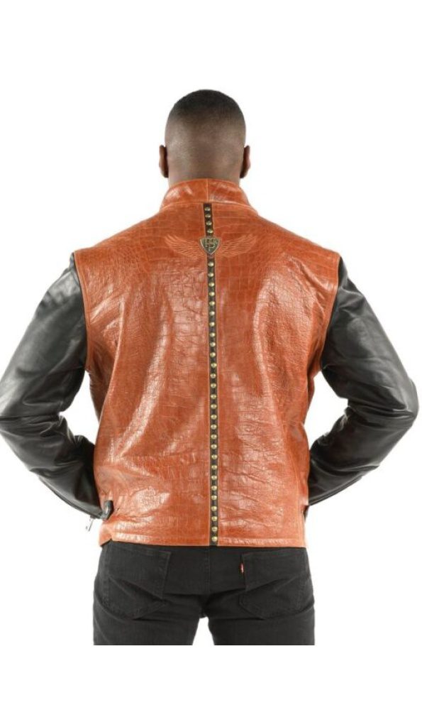 Pelle Pelle China Collar Biker Brown Jacket