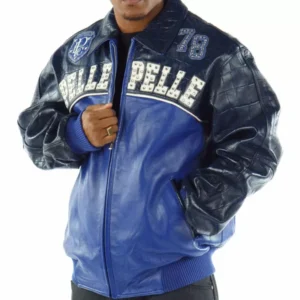 Pelle Pelle Standing Blue Leather Jacket view 2