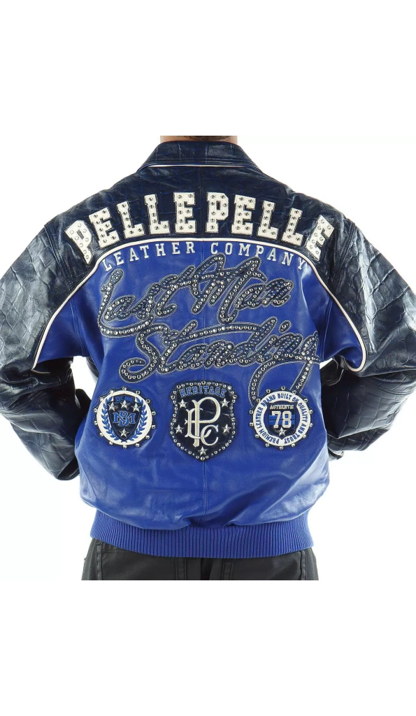 Pelle Pelle Standing Blue Leather Jacket