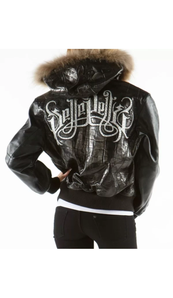 Pelle Pelle Black Hood Leather Jacket