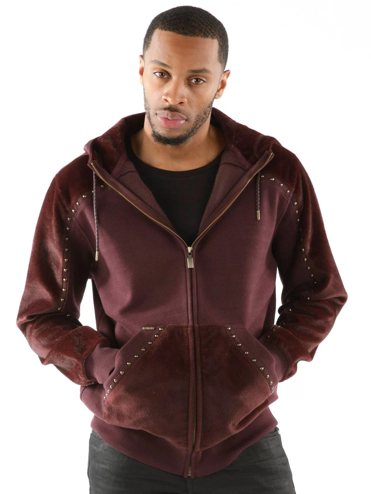 Pelle Pelle Ornate Maroon Hoodie