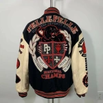 pelle pelle panther varsity jacket , pelle pelle store, pelle pelle jacket, navy blue leather jacket