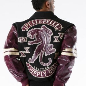Pelle Pelle Supply Co. Wool Black Plum Jacket