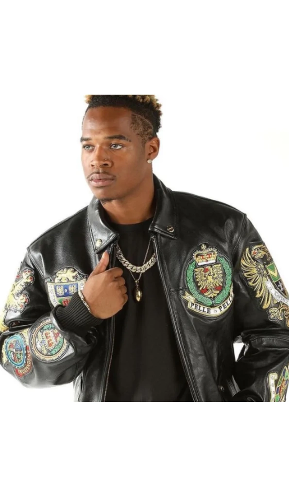 Pelle Pelle Patched Leather Jacket