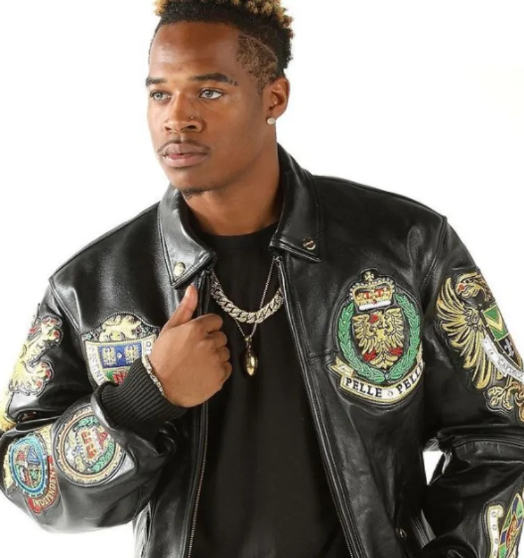 Pelle Pelle Patched Leather Jacket