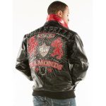 pelle pelle diamonds jacket, pelle pelle store, pelle pelle jacket, black leather jacket