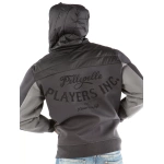 pelle pelle players inc. black hoodie, pelle pelle store, pelle pelle jacket, black wool jacket