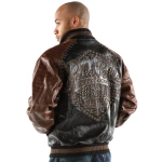 pelle pelle premium brown leather jacket, pelle pelle store, pelle pelle jacket, brown leather jacket