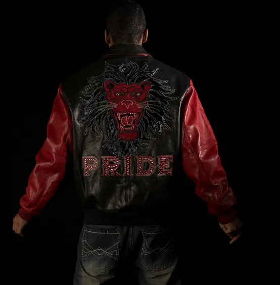 Pelle Pelle Black and Red Leather Jacket