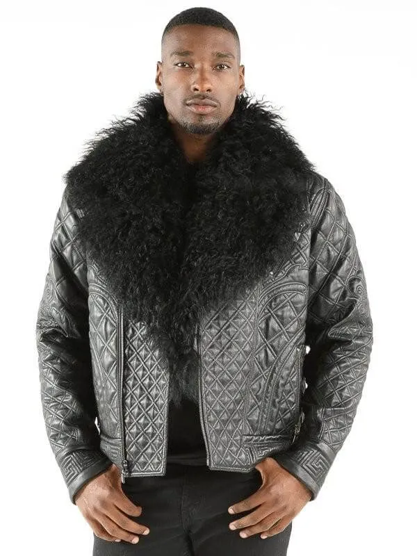 Pelle Pelle Quilted Black Biker Jacket