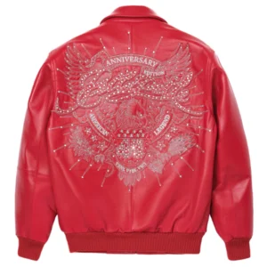Pelle Pelle Red American Legend Plush Jacket