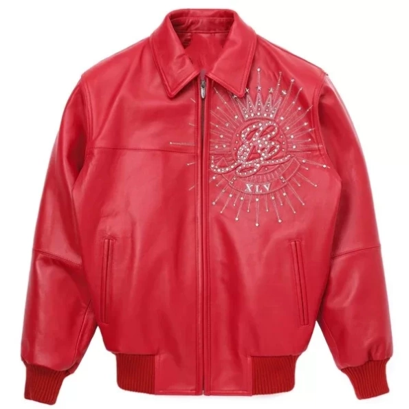 pelle pelle red american legend plush jacket, pelle pelle store, pelle pelle jacket, red leather jacket