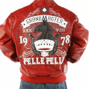 Pelle Pelle Red Studded Leather Jacket