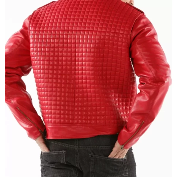 pelle pelle red biker leather jacket, pelle pelle store, pelle pelle jacket, red leather jacket