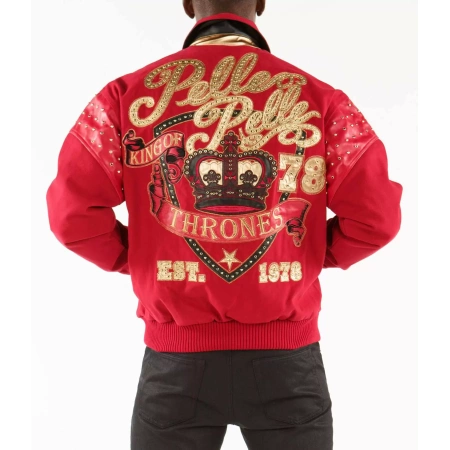 pelle pelle red thrones wool jacket, pelle pelle store, pelle pelle jacket, red wool jacket