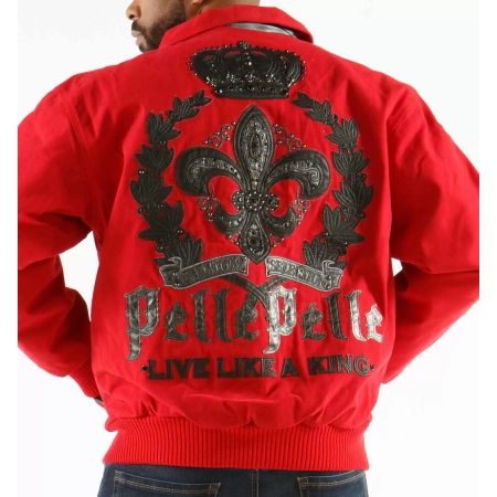 pelle pelle red king wool jacket, pelle pelle store, pelle pelle jacket, red wool jacket