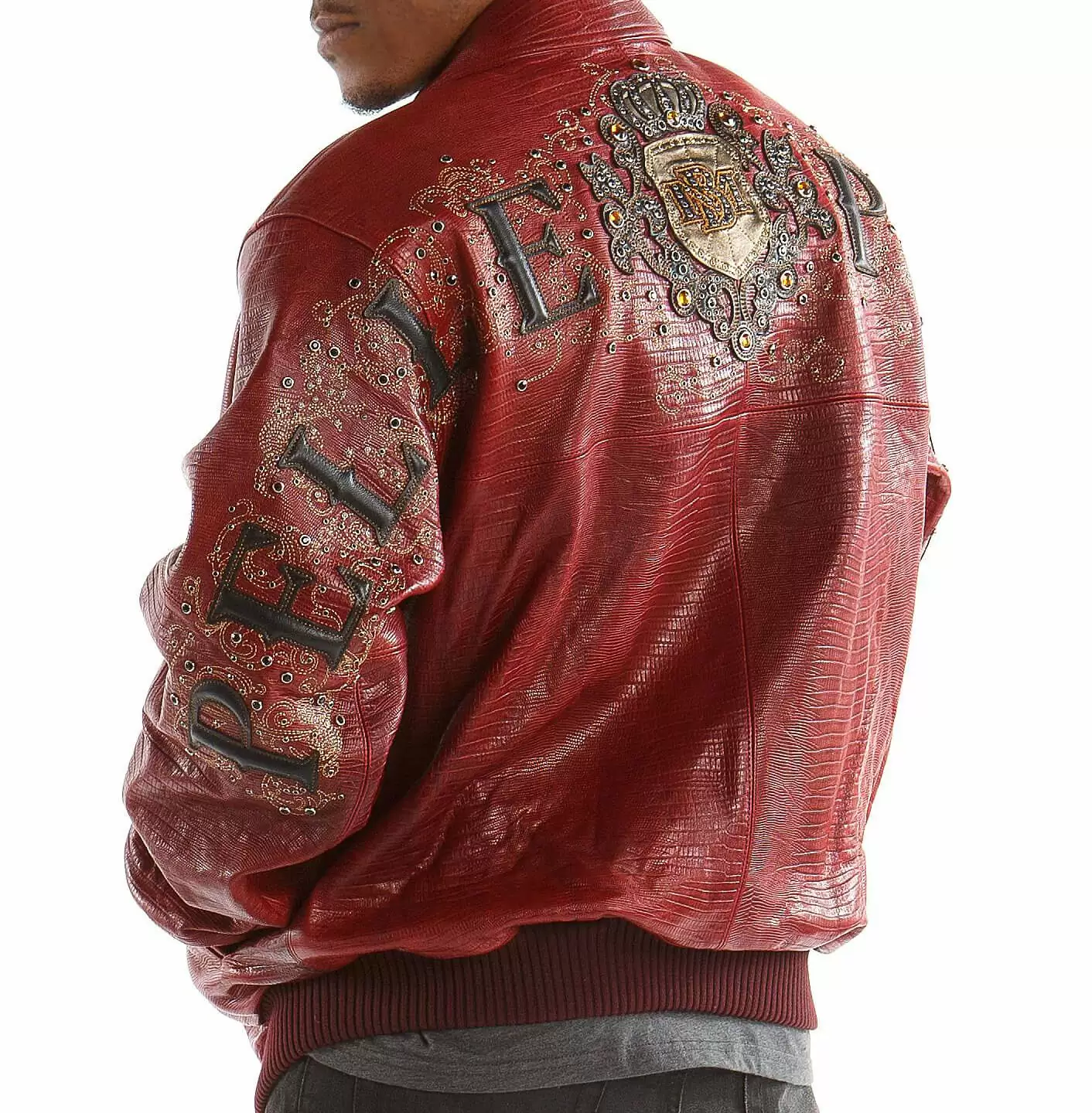 Pelle Pelle Red Shoulder Leather Jacket