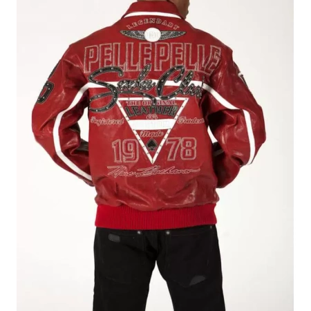 pelle pelle red soda club jacket, pelle pelle store, pelle pelle jacket, red leather jacket