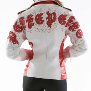 Pelle Pelle White Studded Leather Jacket view 1
