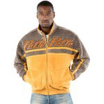 pelle pelle reverse fur yellow coat, pelle pelle store,yellow wool jacket