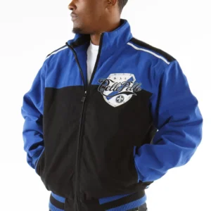 Pelle Pelle Revolution Black And Blue Jacket view 2