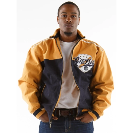 pelle pelle revolution yellow jacket, pelle pelle store,yellow jacket