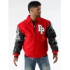 pelle pelle road rally jacket, pelle pelle store,red wool and leather jacket