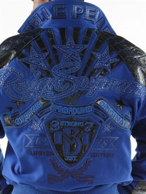 Pelle Pelle Royal Blue Reign Supreme Jacket