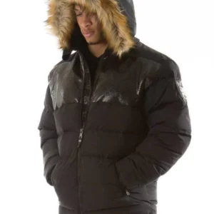 Pelle Pelle Snakeskin Bubble Coat view 2